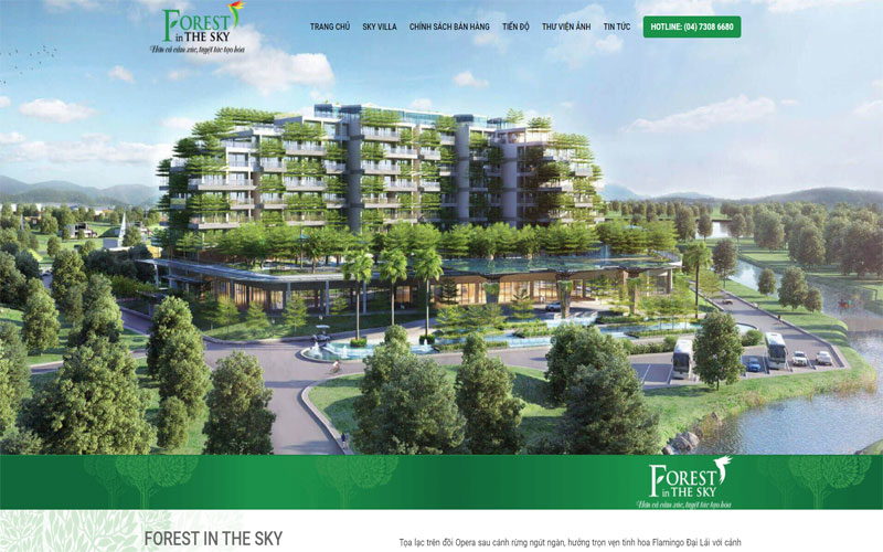 Mẫu thiết kế website bất động sản 